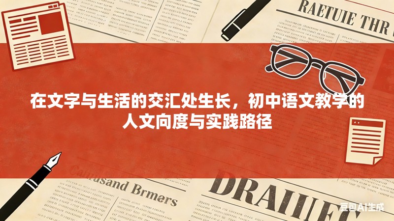 在文字与生活的交汇处生长，初中语文教学的人文向度与实践路径