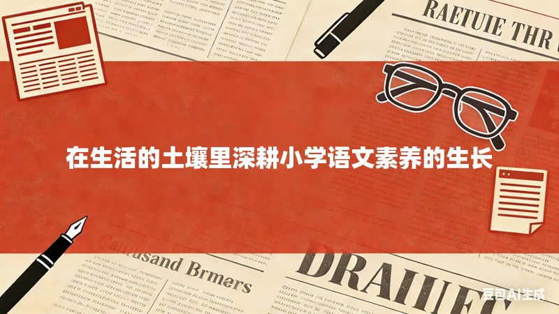 在生活的土壤里深耕小学语文素养的生长