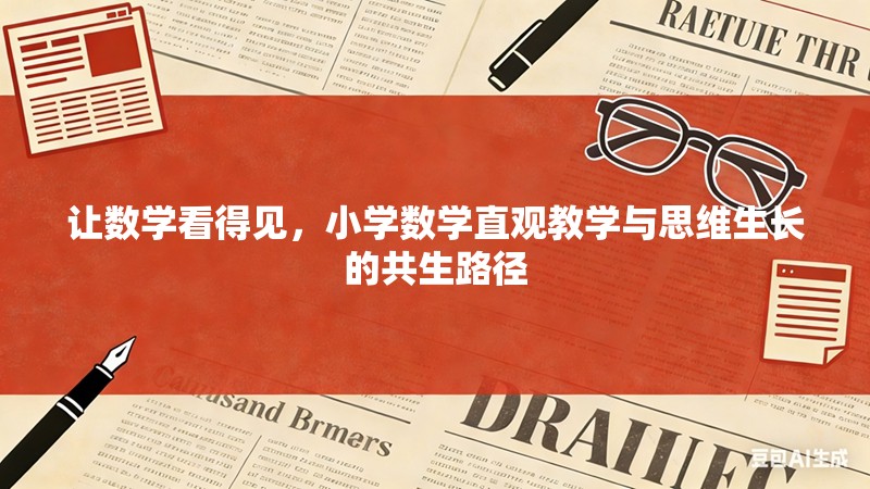让数学看得见，小学数学直观教学与思维生长的共生路径