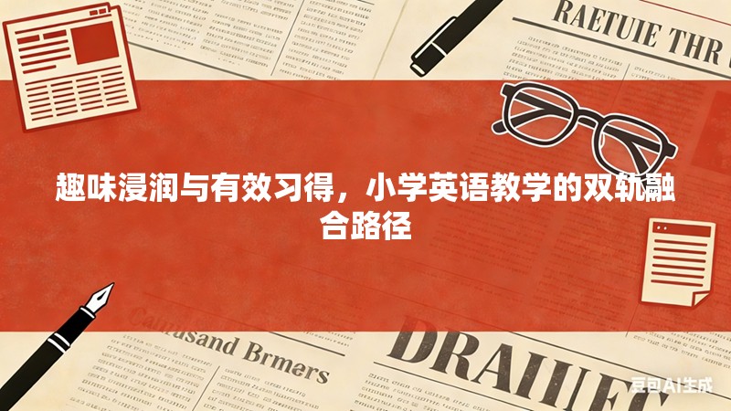 趣味浸润与有效习得，小学英语教学的双轨融合路径