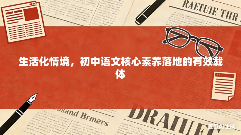 生活化情境，初中语文核心素养落地的有效载体
