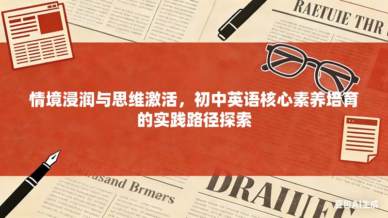 情境浸润与思维激活，初中英语核心素养培育的实践路径探索