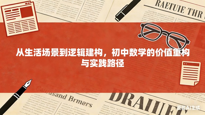 从生活场景到逻辑建构，初中数学的价值重构与实践路径
