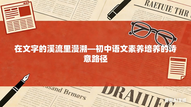 在文字的溪流里漫溯—初中语文素养培养的诗意路径