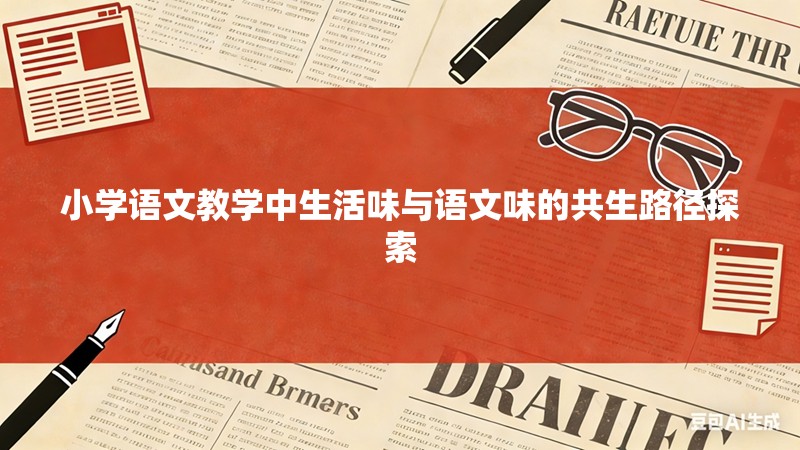 小学语文教学中生活味与语文味的共生路径探索