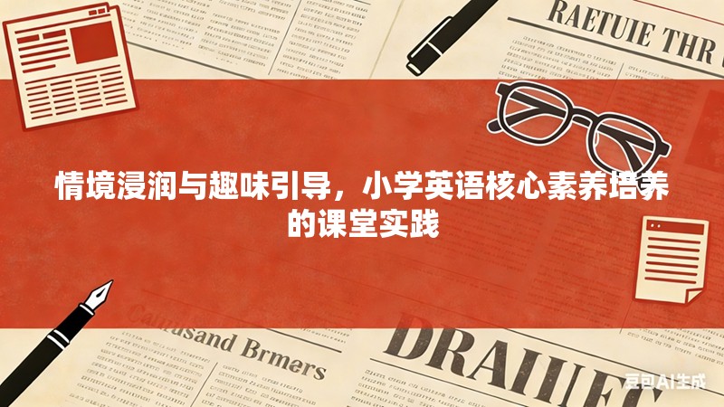 情境浸润与趣味引导，小学英语核心素养培养的课堂实践
