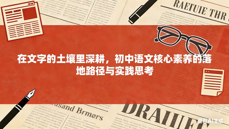 在文字的土壤里深耕，初中语文核心素养的落地路径与实践思考