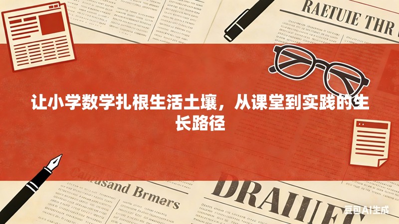让小学数学扎根生活土壤，从课堂到实践的生长路径